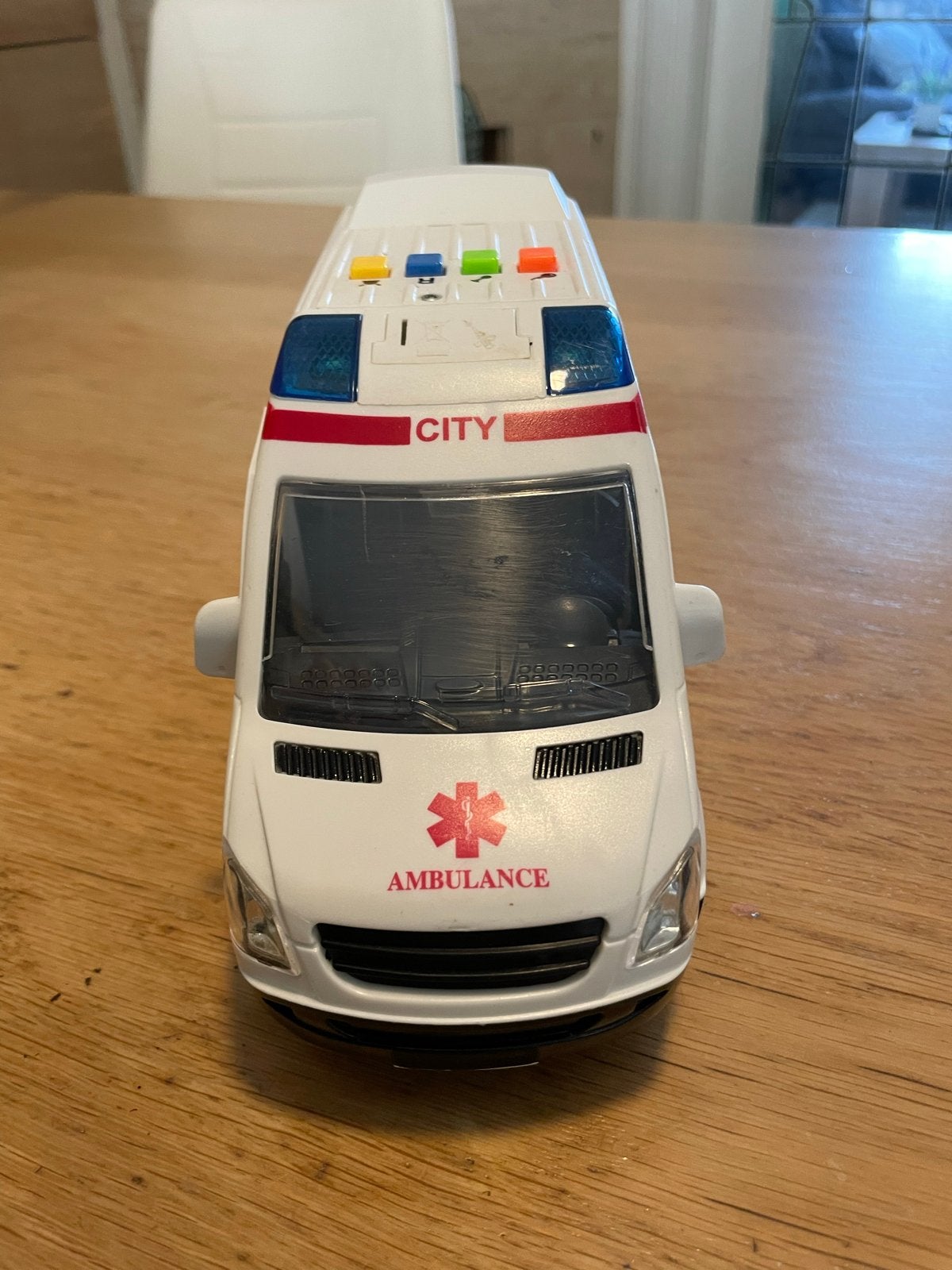 Speelgoed ambulance met licht en geluid, Ophalen, Gebruikt