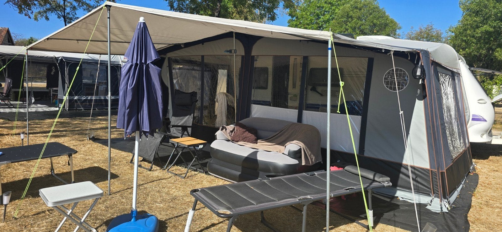 Voortentluifel voor caravan, Caravans en Kamperen, Ophalen, Gebruikt, Polyester, Overige merken