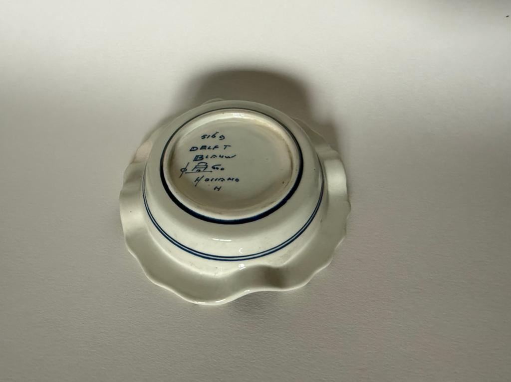 Vintage Delfts Blauw Asbak - Handbeschilderd Holland, Ophalen