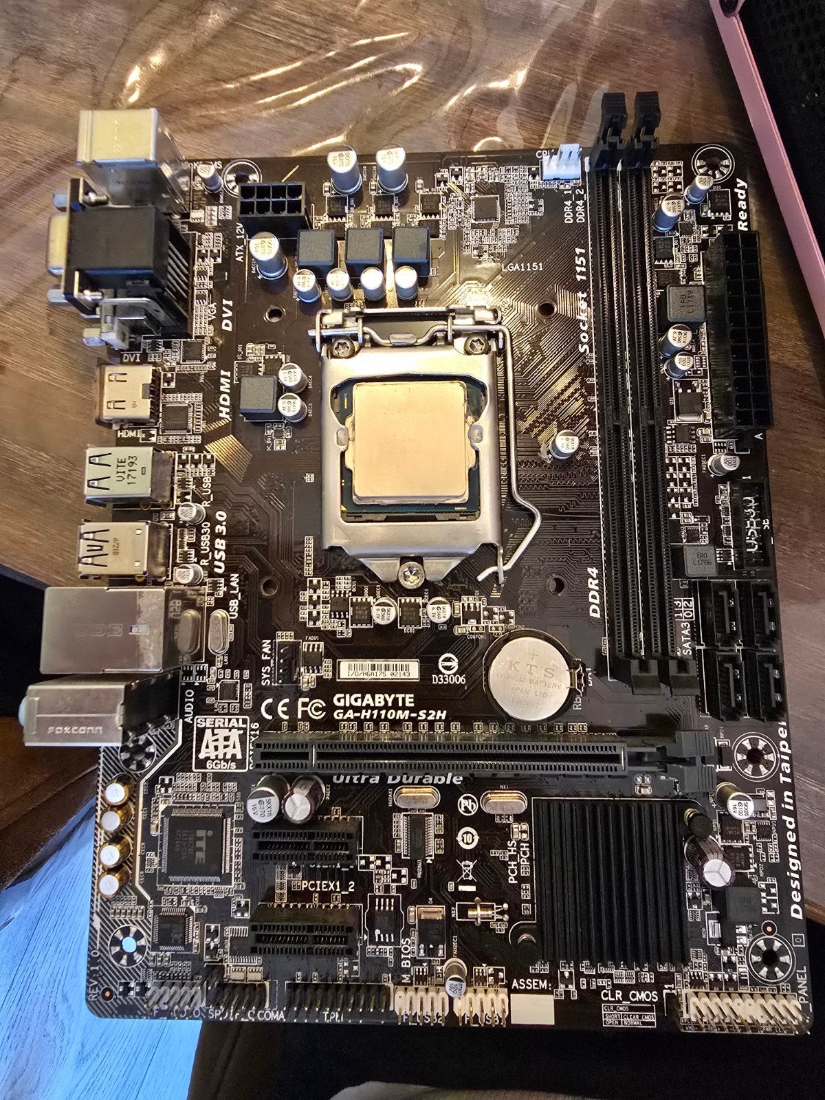 Gigabyte ga-h1100m moederbord met i5-6500, Computers en Software, Moederborden, Ophalen of Verzenden, DDR4