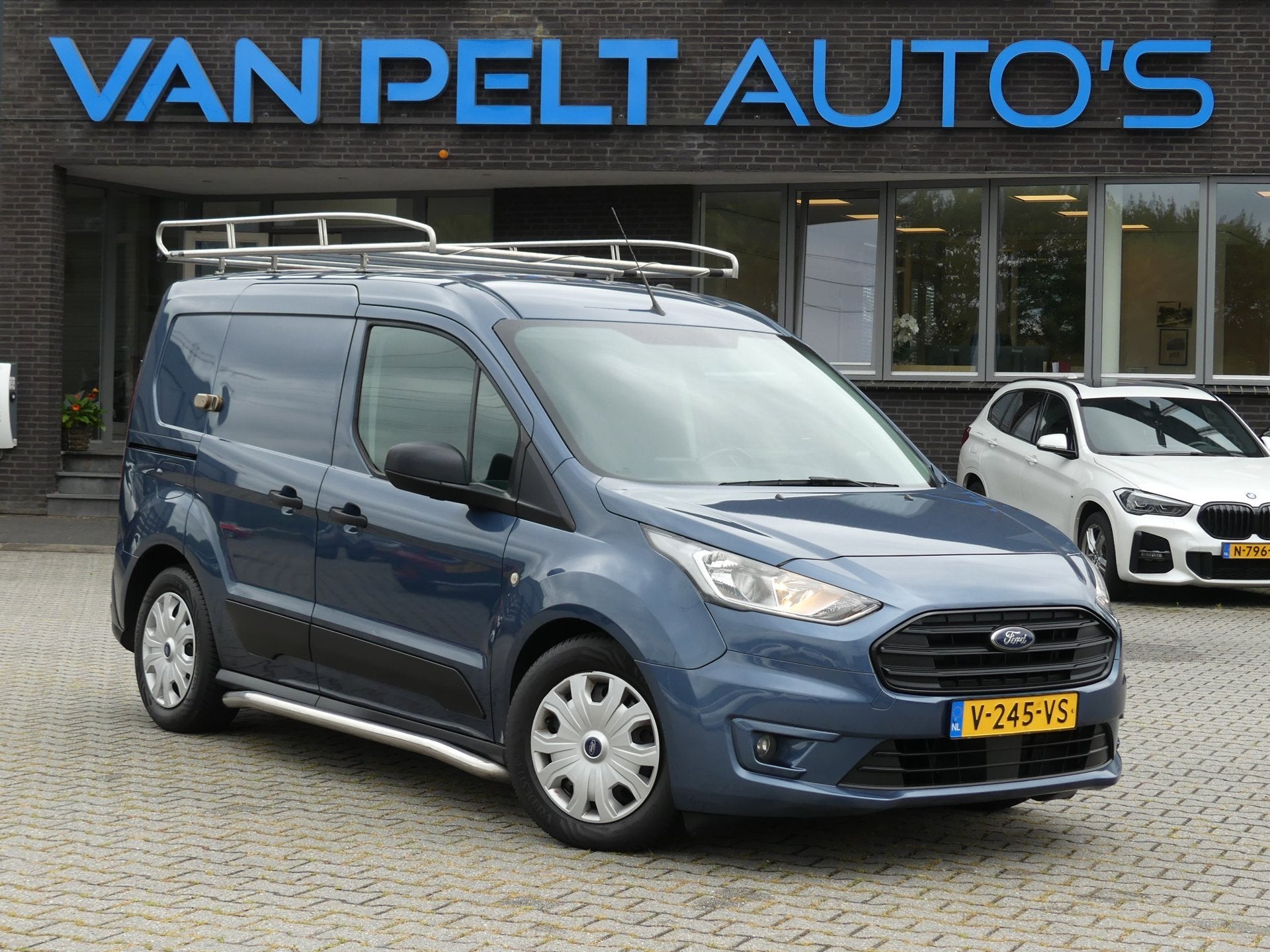 Ford Transit Connect 1.5 EcoBlue L1 Trend / Carplay / Trekha, Auto's, Stof, Gebruikt, 4 cilinders, Blauw