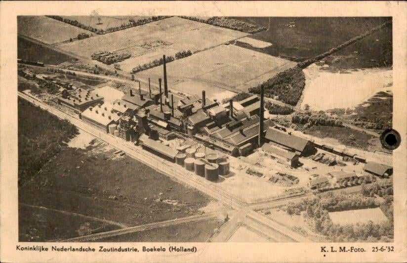 Boekelo - Koninklijke Zoutindustrie - KLM Foto, Ophalen of Verzenden, 1920 tot 1940, Ongelopen, Overijssel