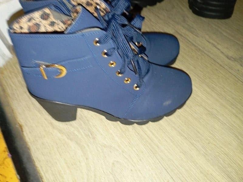 Shein Enkellaarsjes, Blauw, maat 40, Lage of Enkellaarzen, Zo goed als nieuw, Shein, Verzenden