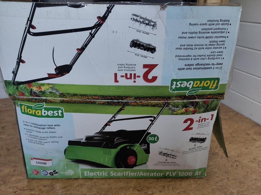 Florabest elektrische verticuteermachine FLV 1200 A1, Tuin en Terras, Ophalen, Gebruikt, Elektrisch