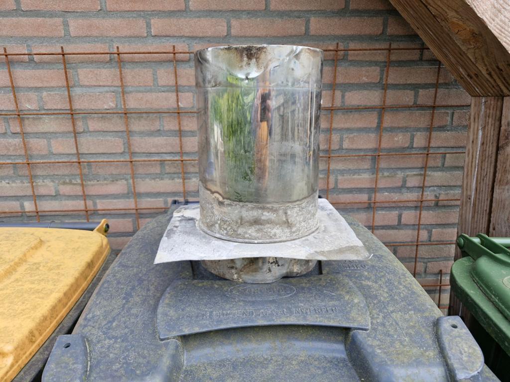 Dakdoorvoer plat dak enkelwandig 200 mm rvs, Ophalen of Verzenden, Rvs