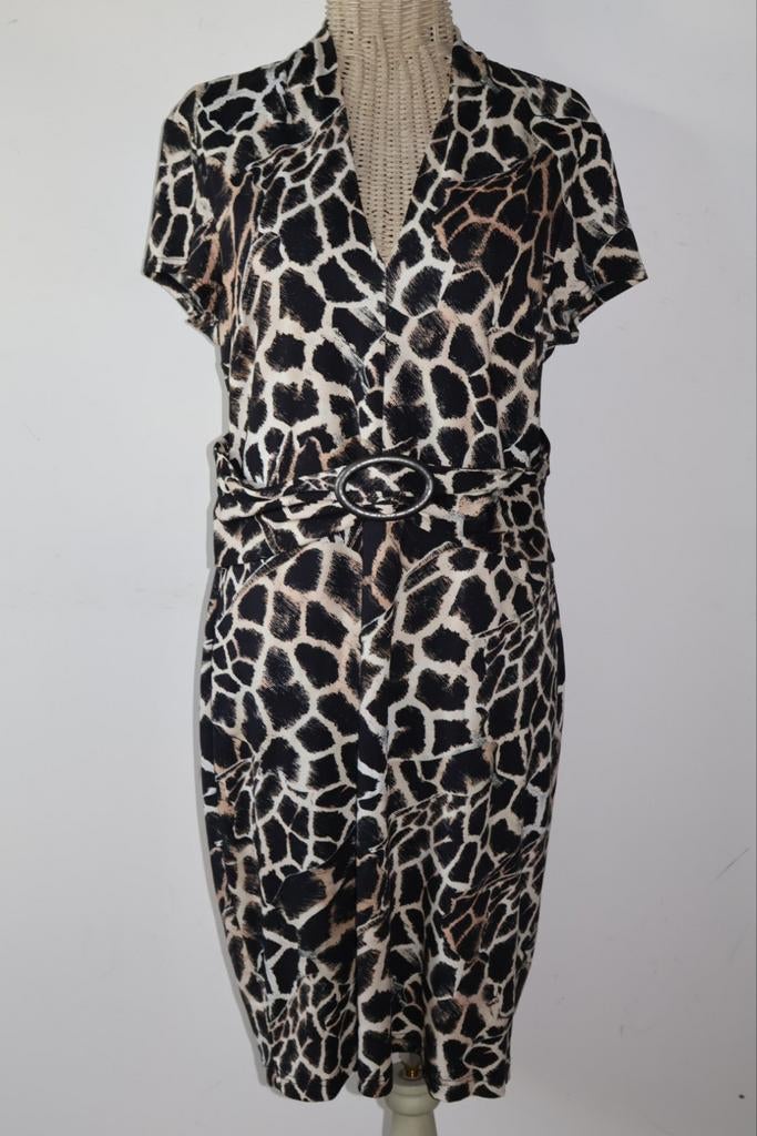 Joseph Ribkoff jurk maat 44 / XXL - giraffe print, Joseph Ribkoff, NL, Joseph Ribkoff, Ophalen of Verzenden