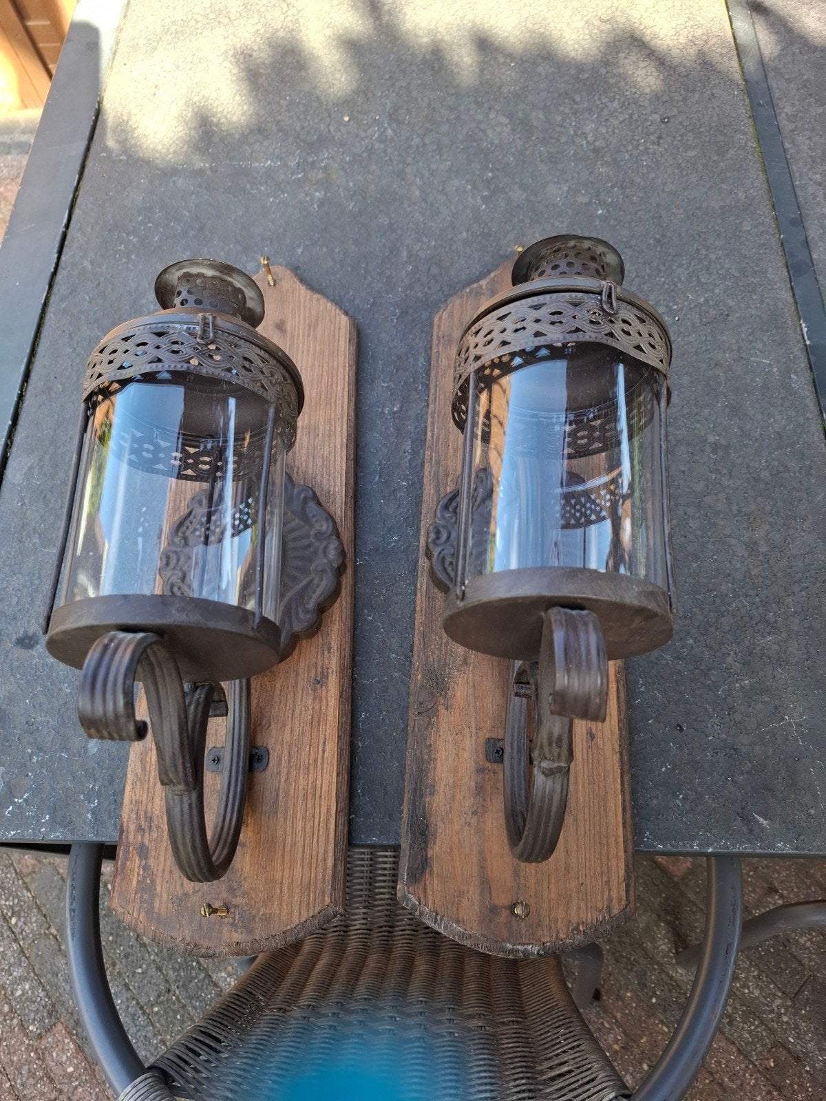 brocante windlichten, Ophalen