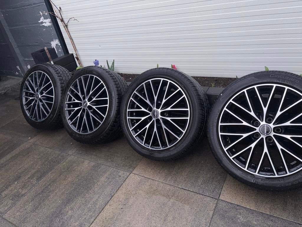 Autobanden lm velgen 17 inch Volvo 5x108 steek Ford Volvo, Auto-onderdelen, Banden en Velgen, Ophalen, Gebruikt, 17 inch, 205 mm