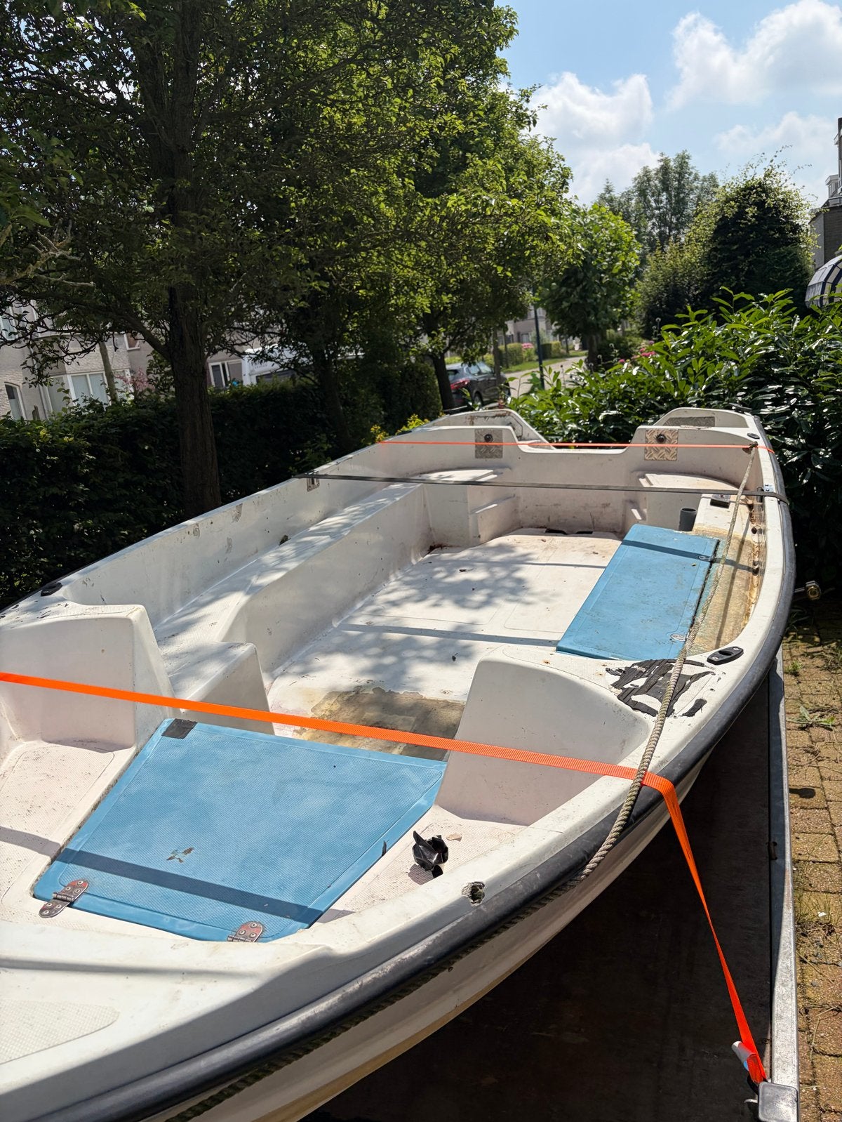 Polyester boot zonder motor - Opknapper, Ophalen of Verzenden, Gebruikt, Overige typen, Motorboot