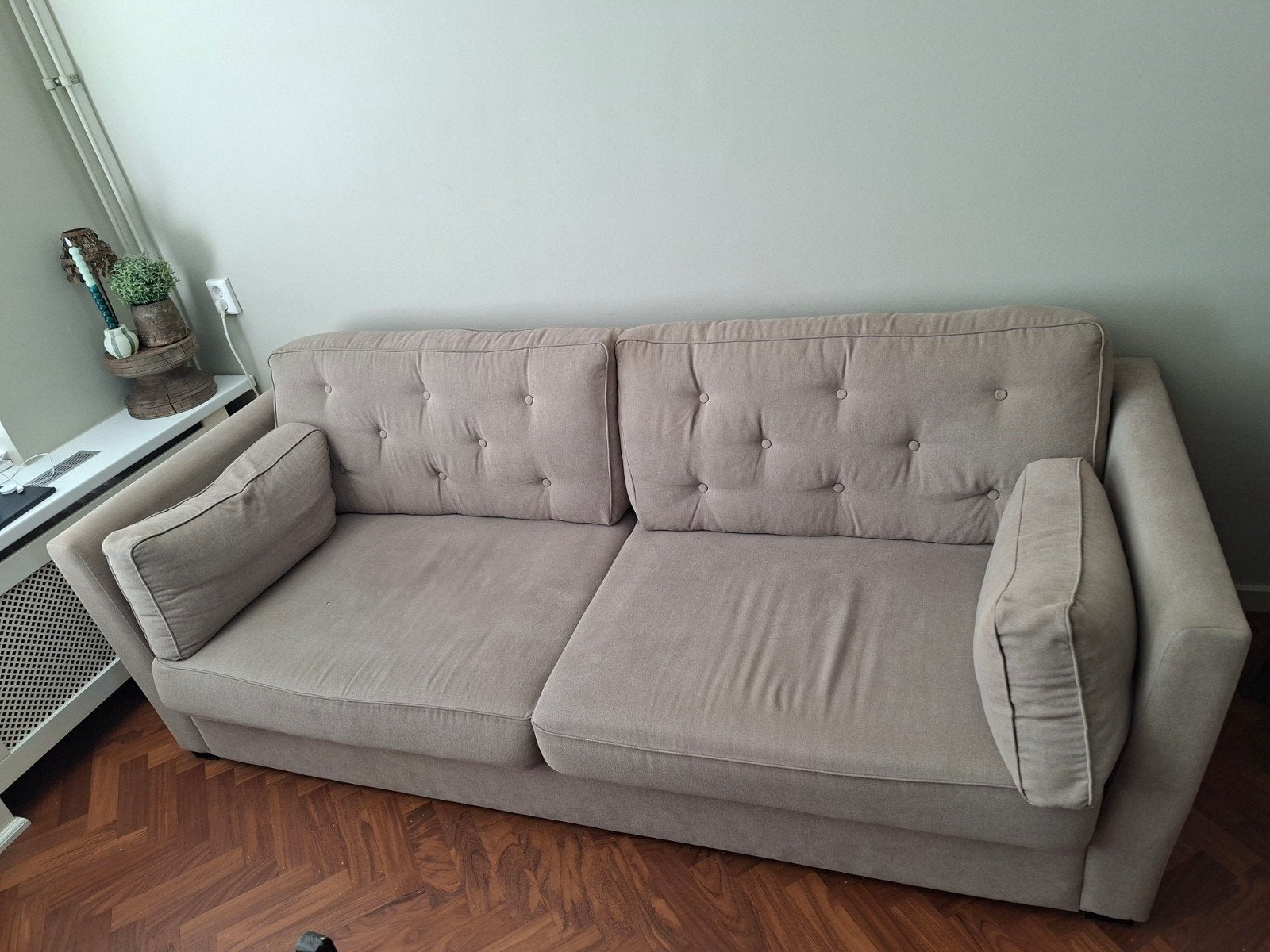 Landelijke bank + stoel, Ophalen, Gebruikt, 75 tot 100 cm