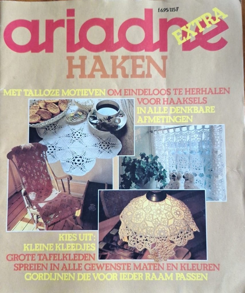 Vintage blad ariadne haken extra, Verzenden, Zo goed als nieuw, Haken, Patroon of Boek