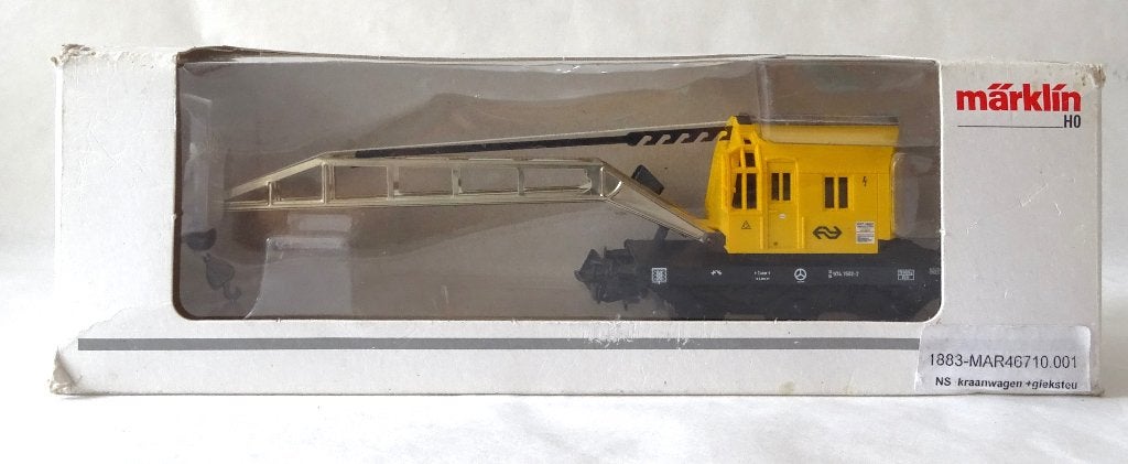 Marklin 46710.001 Kraanwagen met kraanarm NS, Wisselstroom, Ophalen of Verzenden, NS, Märklin