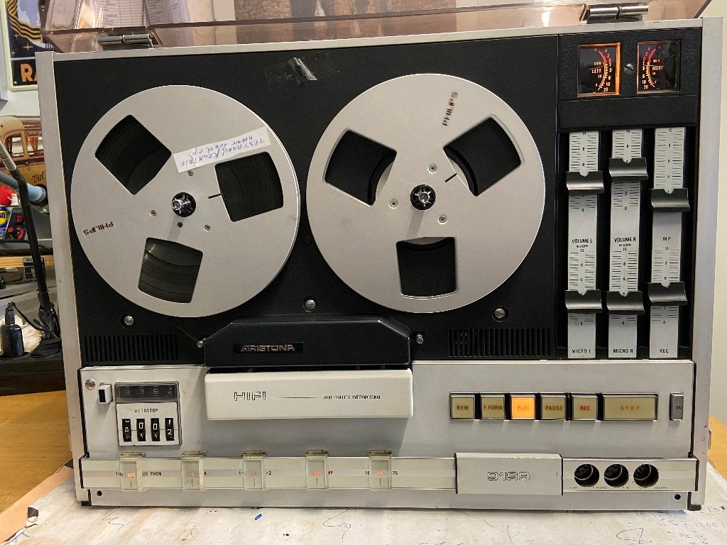 Aristona AR9199 als Philips N4510 spoelendeck/bandrecorder, Ophalen of Verzenden, Gebruikt, Cassettedeck, Philips