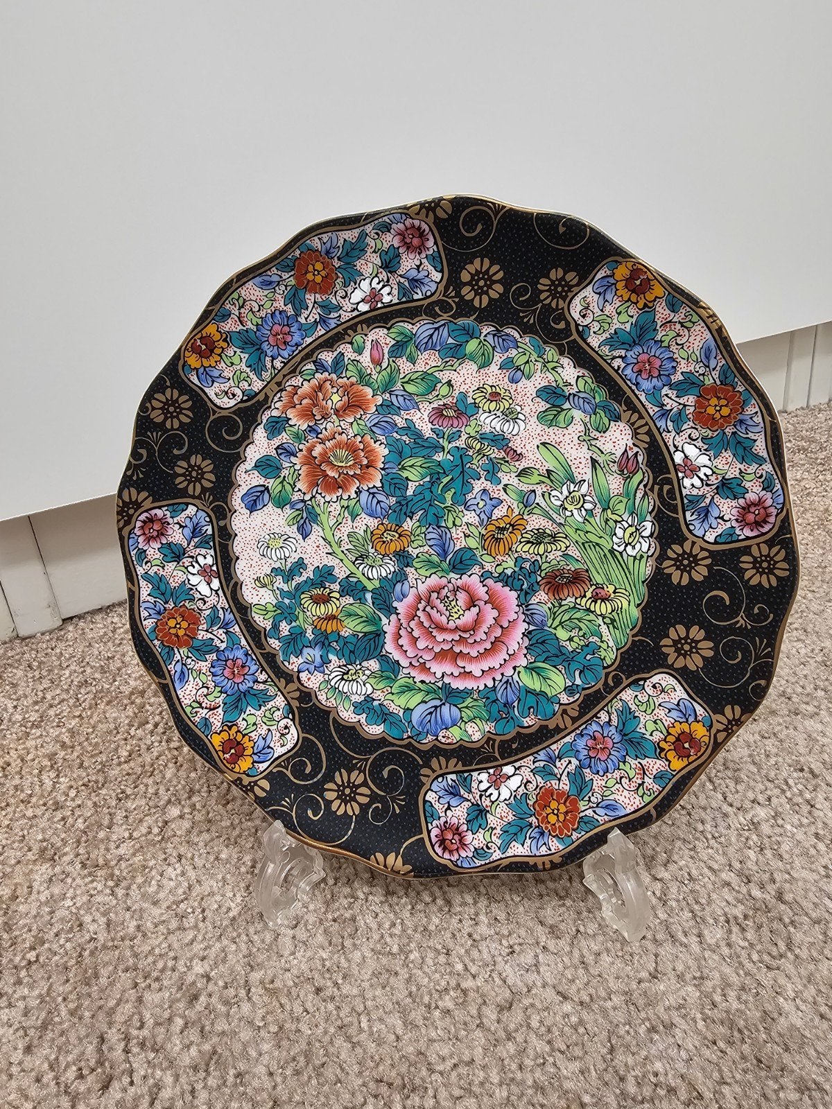 Japans Kutani Shōhō porseleinen sierbord – 18 cm

Mooi kleur, Ophalen of Verzenden