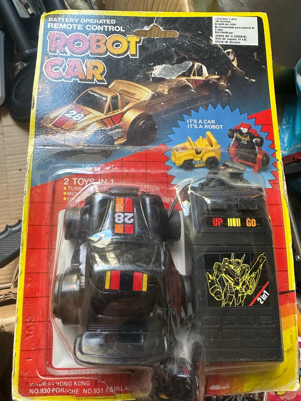 Vintage Robot Car Afstandsbediening Speelgoed (Nieuw), Ophalen of Verzenden, Nieuw, Afstandsbediening