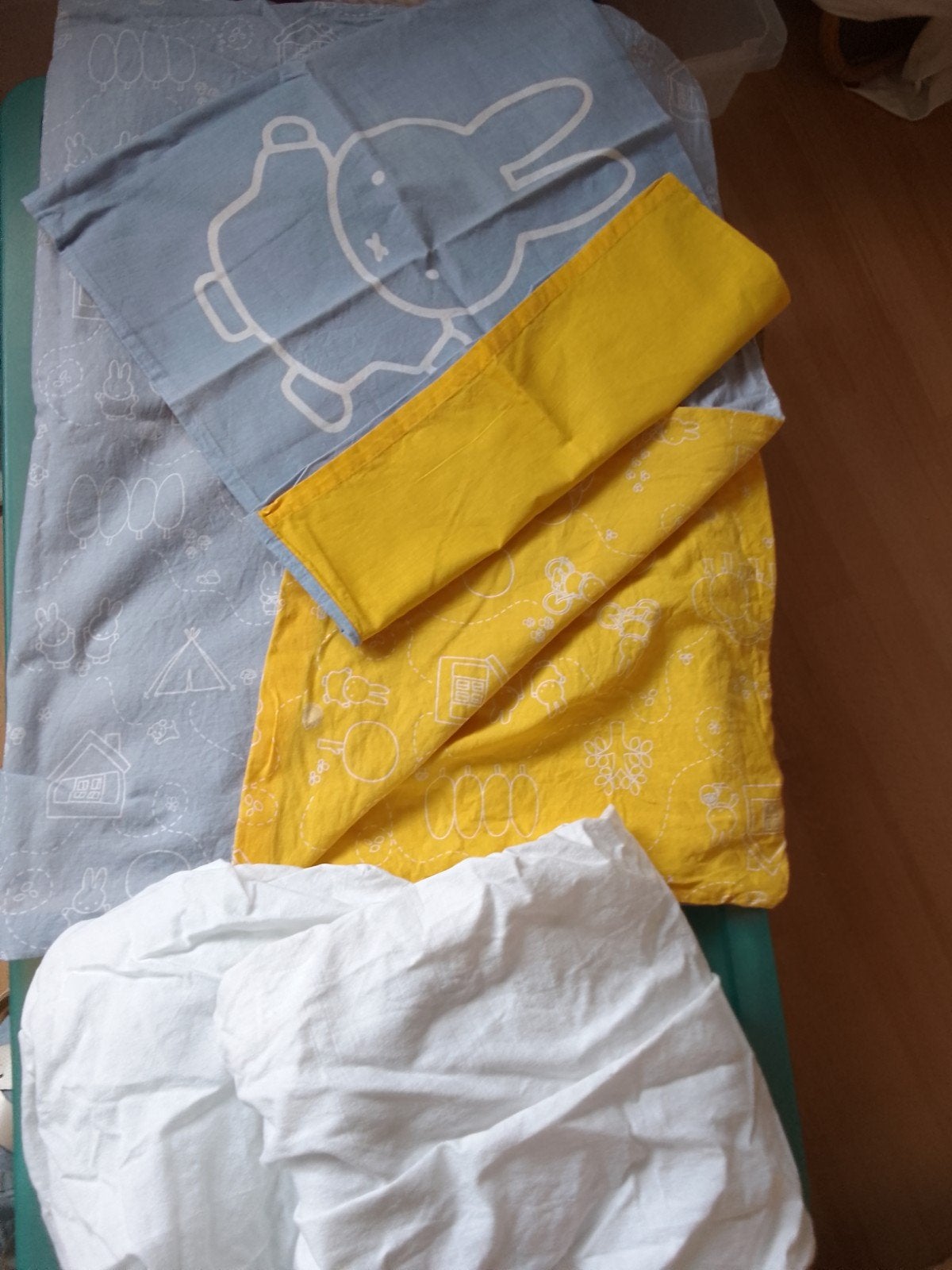 dekbed overtrek +2 hoeslakentjes 60  120 voor ledikant, Dekbedovertrek, Katoen, Ophalen of Verzenden, Overige maten
