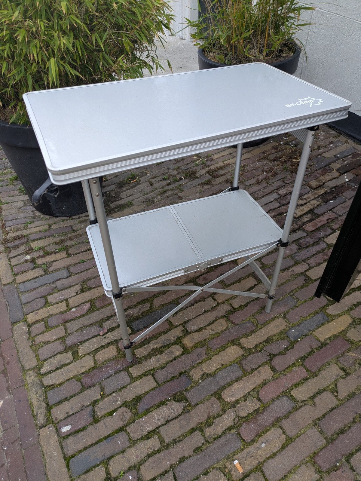 Bo-Camp campingtafel met opbergruimte, Ophalen, Gebruikt, Campingtafel