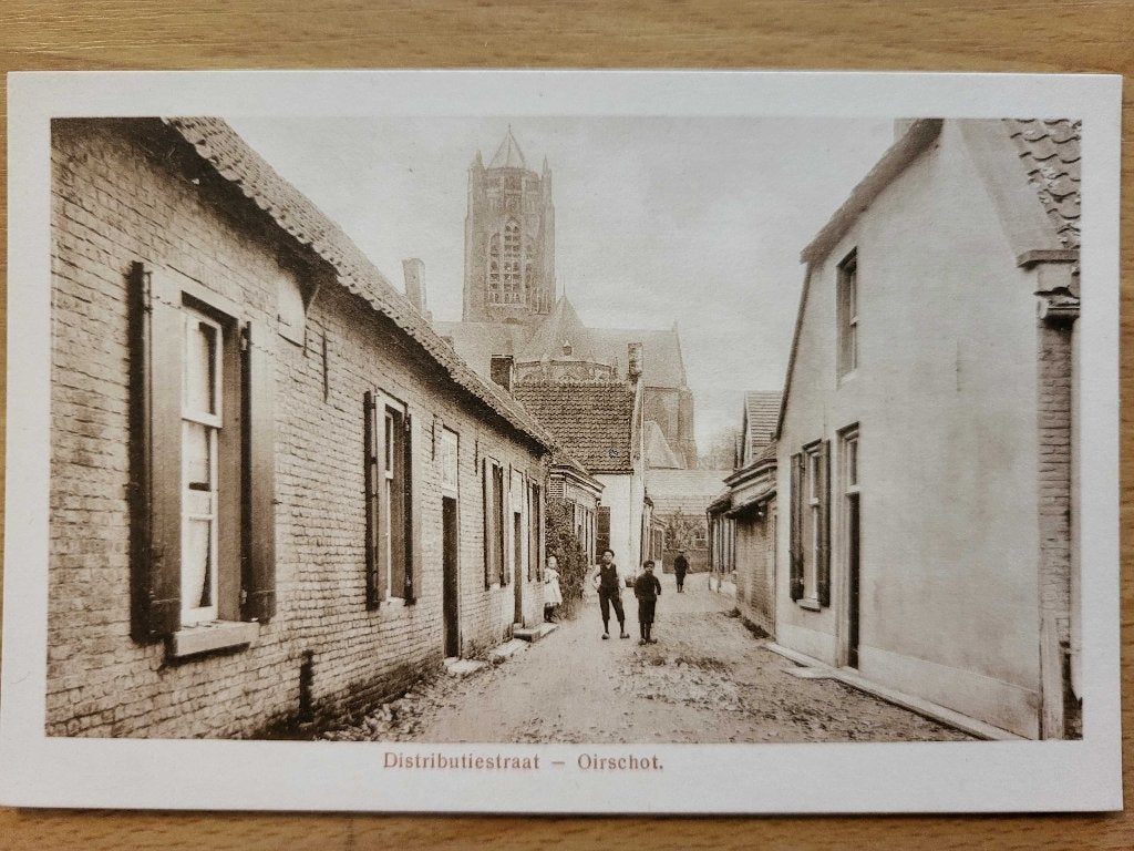 ansicht OIRSCHOT Distributiestraat, Verzamelen, Ansichtkaarten | Nederland, Ophalen of Verzenden, Voor 1920, Noord-Brabant