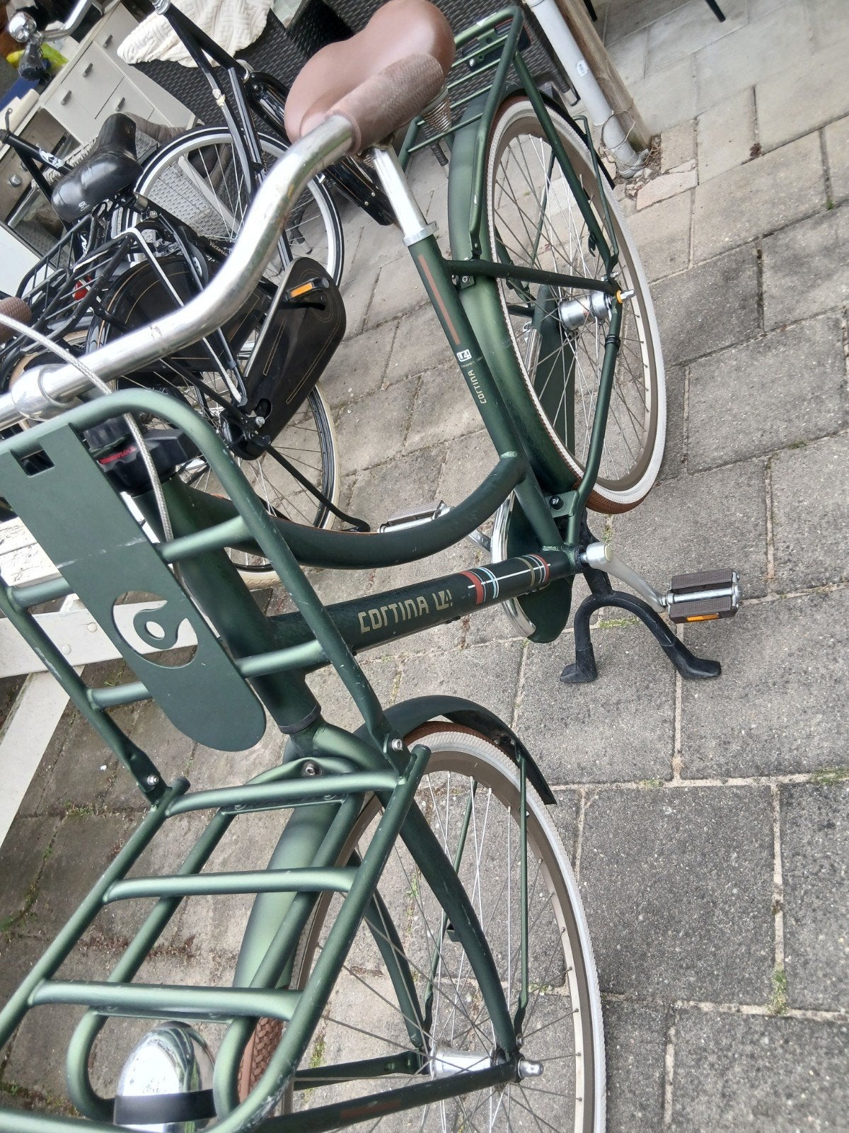 Cortina U4 Transportfiets Dames - Groen, Fietsen en Brommers, Overige merken, Velgrem, Versnellingen, Ophalen of Verzenden