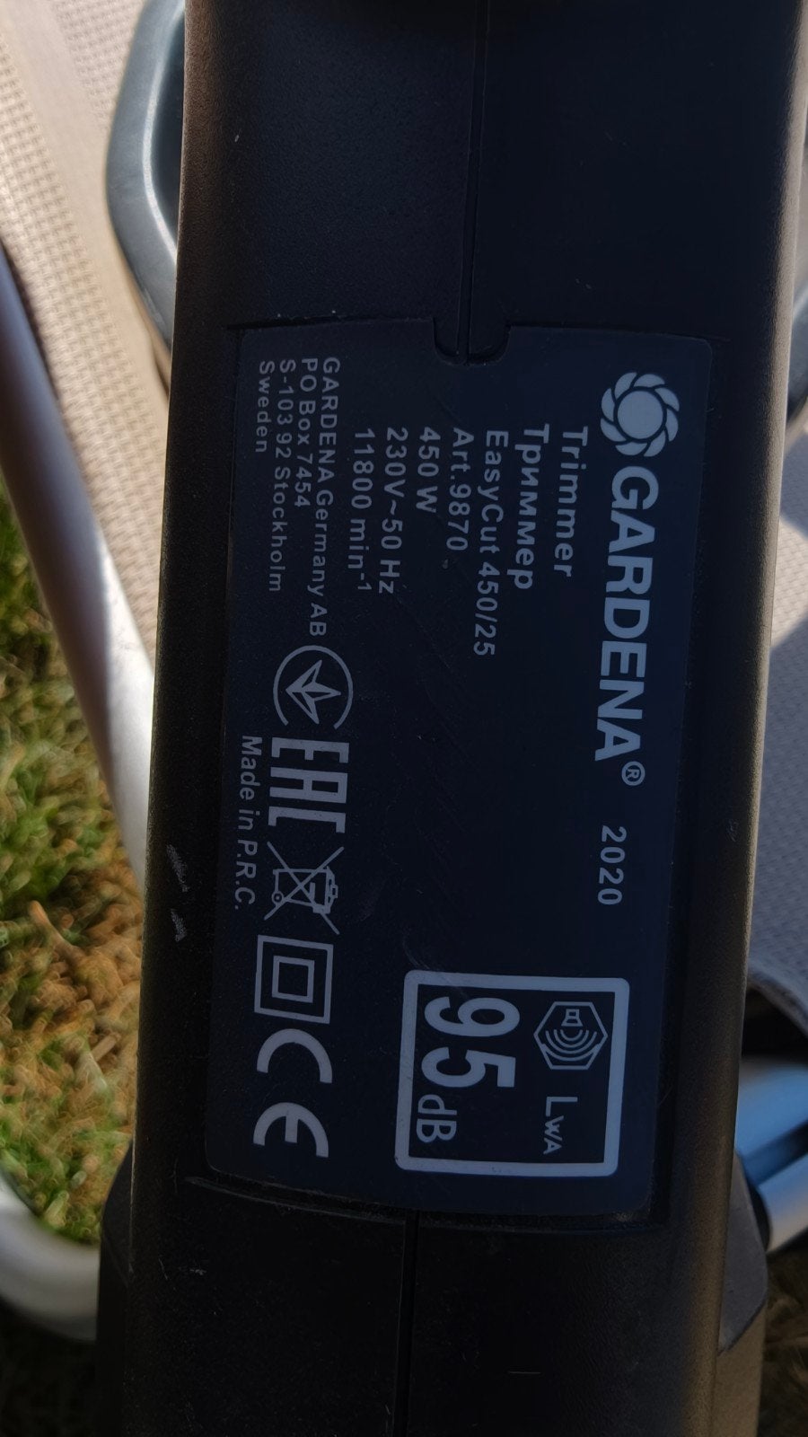 Gardena EasyCut 450/25 Elektrische Grastrimmer, Ophalen, Cirkelmaaier, Gebruikt, Elektrische grasmaaier