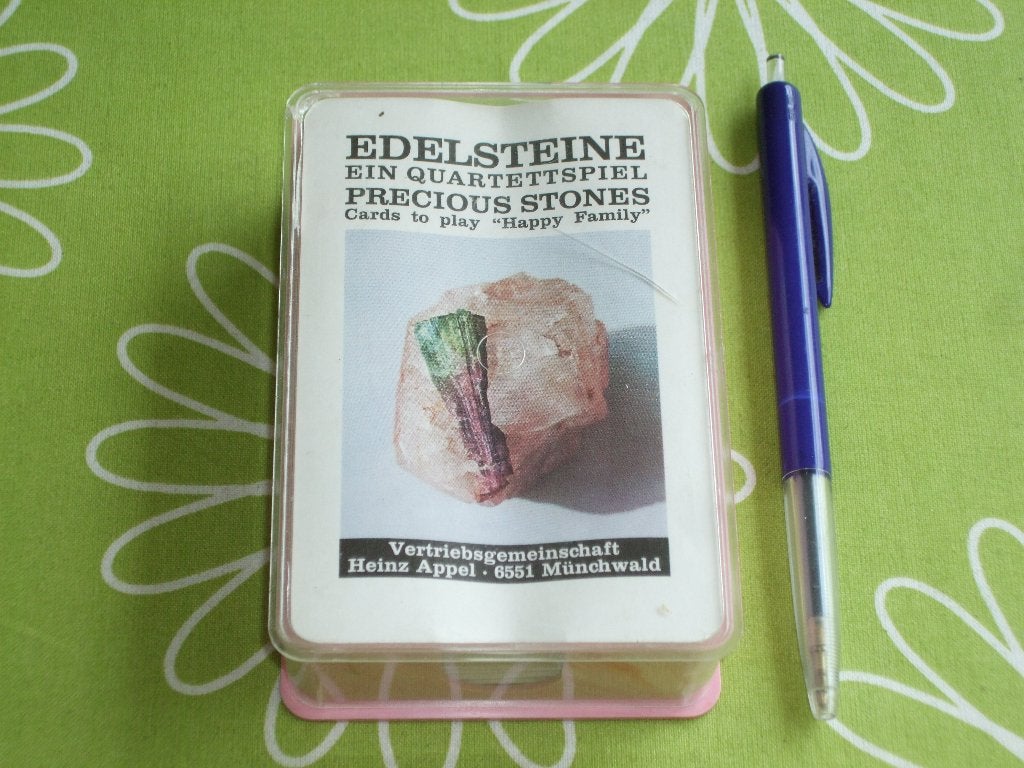Duits edelstenen kwartet - Edelsteine quartettspiel, Ophalen of Verzenden, Gebruikt, Kwartet(ten)