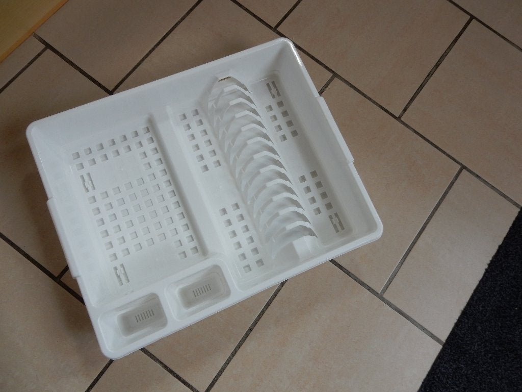 afdruiprek wit, Ophalen, Kunststof, Zo goed als nieuw, Wit