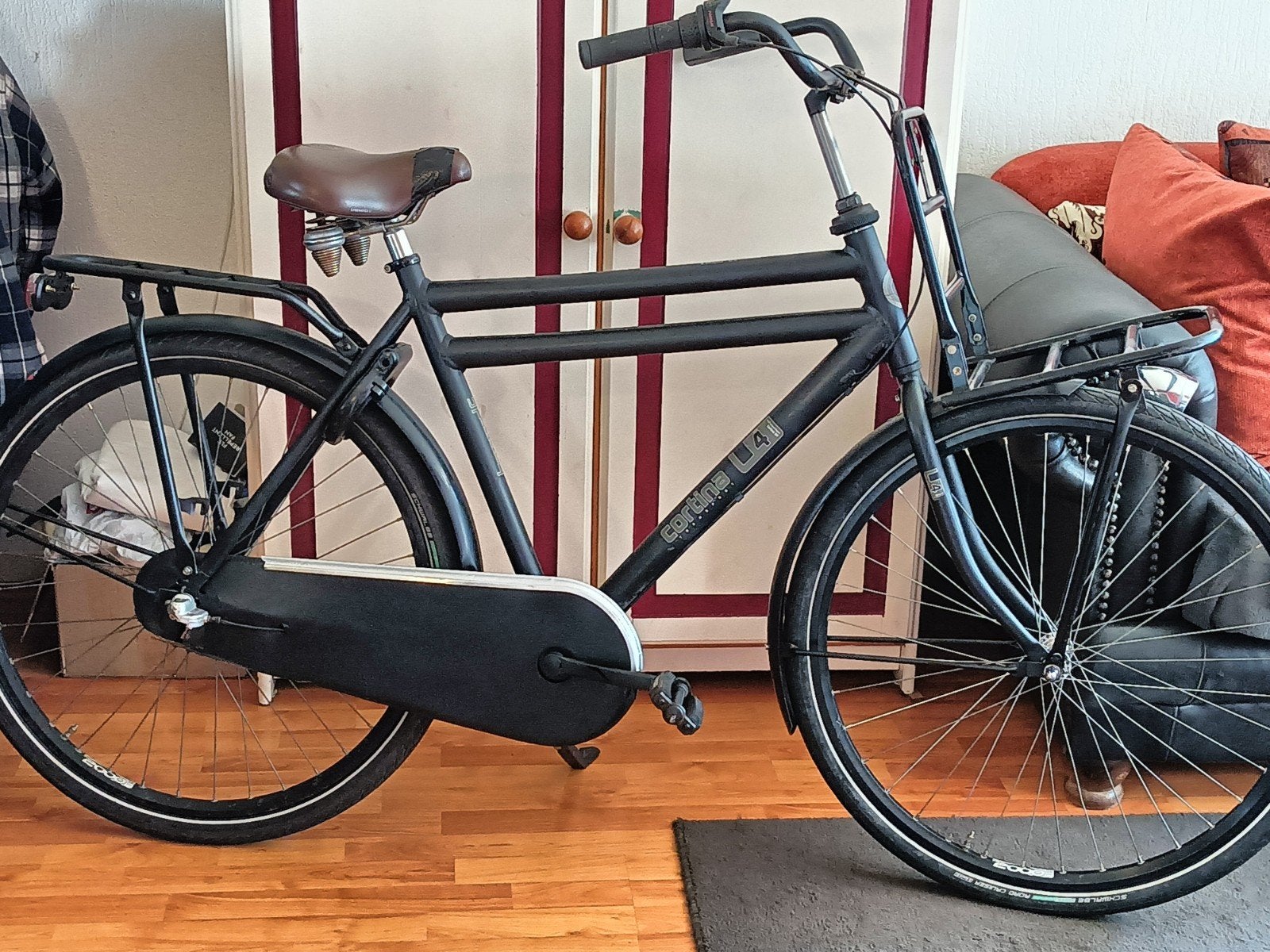 CORTINA U4 TRANSPORT FIETS 28INCH 57CM 3 VERSNELLINGEN, Fietsen en Brommers, Versnellingen, Zo goed als nieuw, 57 tot 61 cm, Ophalen
