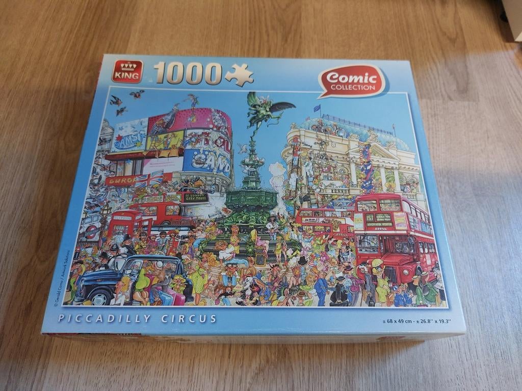 Comic collection puzzel 1000 stukjes piccadilly circus, Ophalen of Verzenden, 500 t/m 1500 stukjes, Zo goed als nieuw