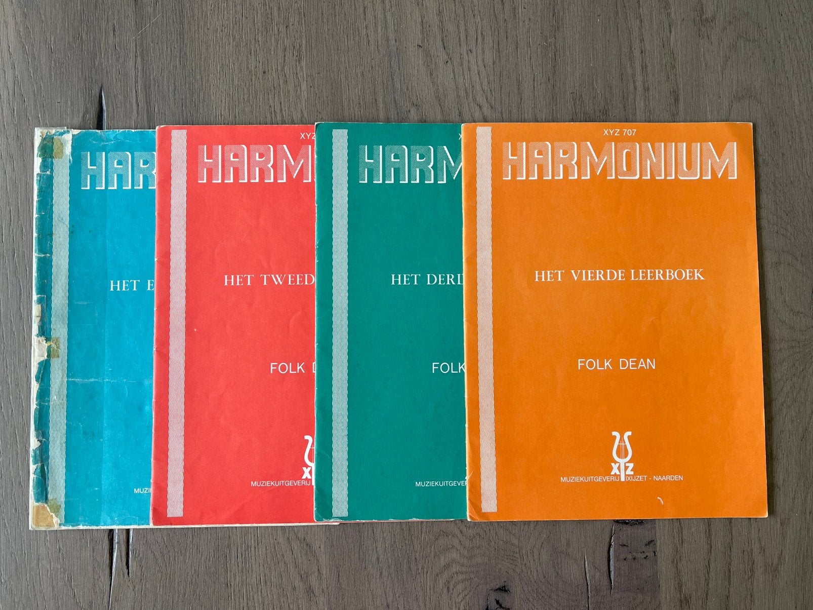 Harmonium Folk Dean lesboek 1, 2, 3 en 4, Orgel, Gebruikt, Klassiek, Les of Cursus