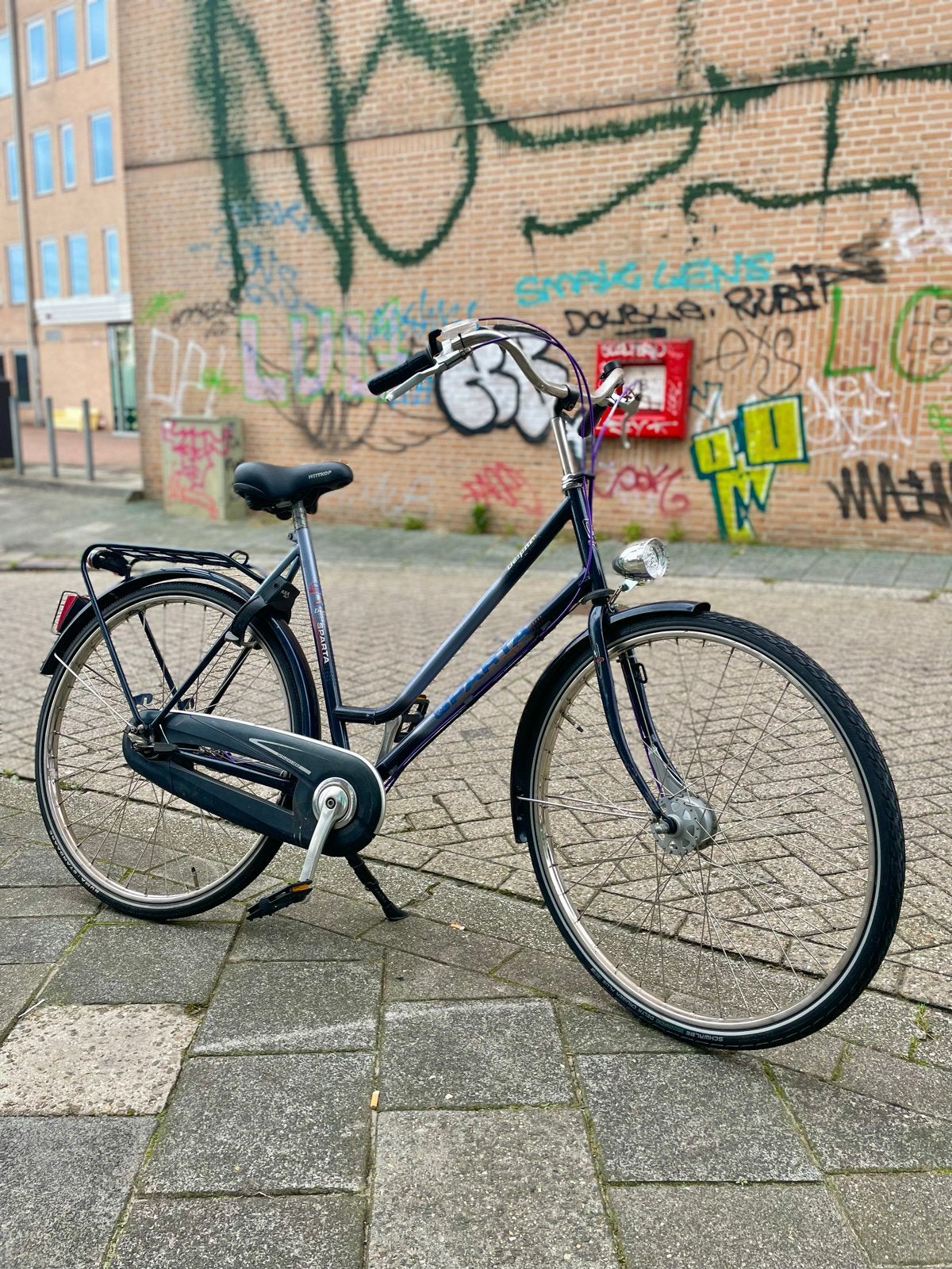 Sparta Delphi Damesfiets - 3 versnellingen, handremmen, Ophalen, Gebruikt