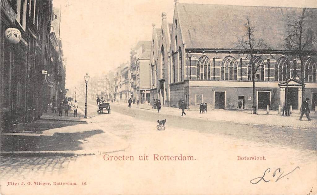 Rotterdam Boterssloot Prinsenkerk, Ophalen of Verzenden, Voor 1920, Gelopen, Zuid-Holland