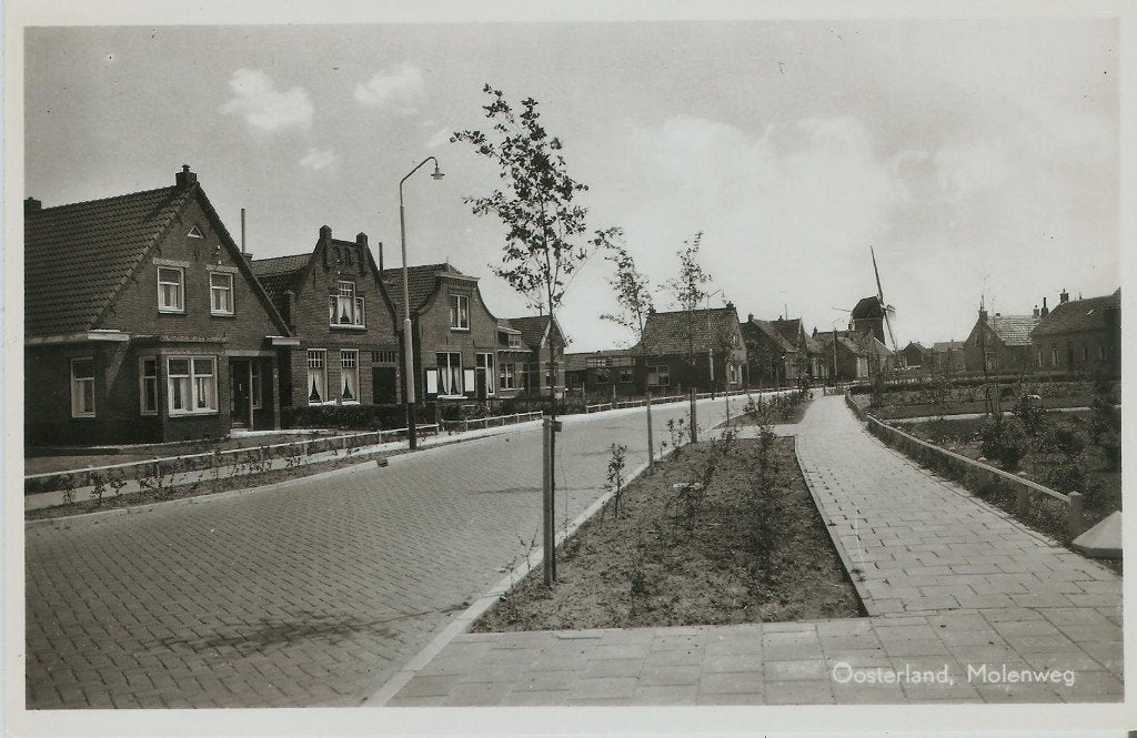 Oosterland Molenweg 1971 molen, Ophalen of Verzenden, 1960 tot 1980, Ongelopen, Zeeland