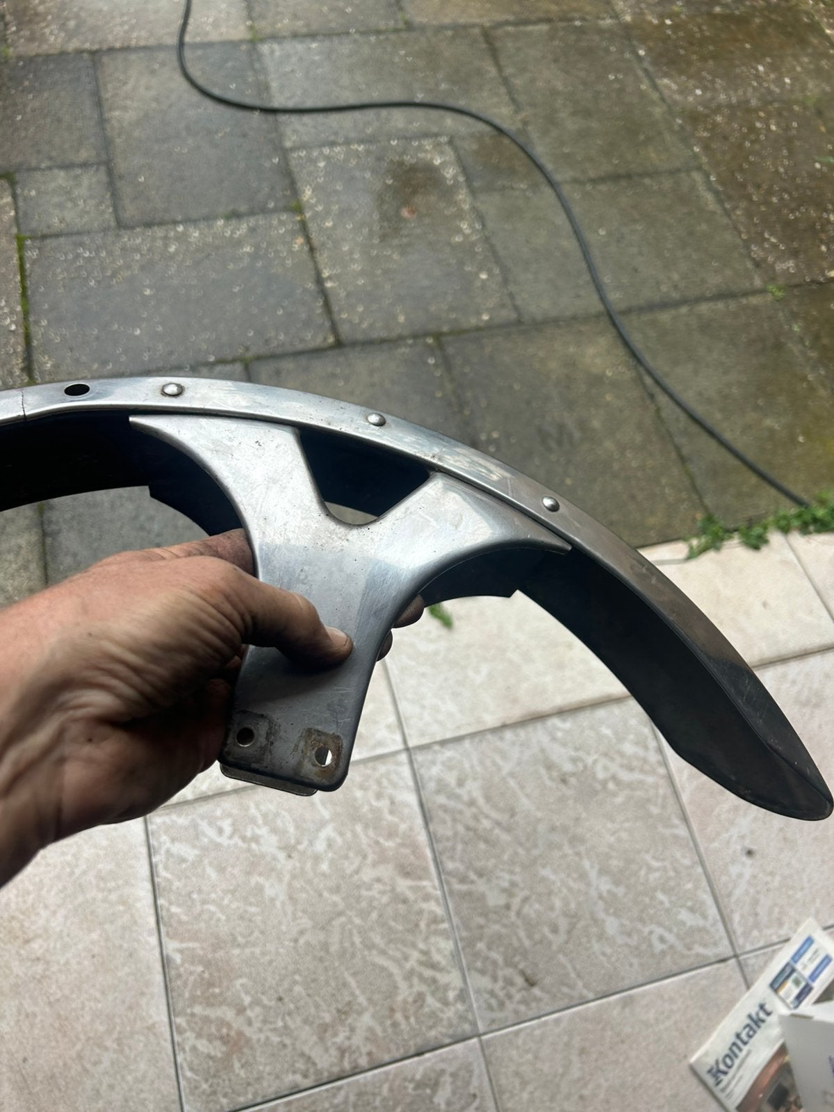 Zundapp bananen spatbord origineel RVS, Ophalen of Verzenden, Zo goed als nieuw, Frame