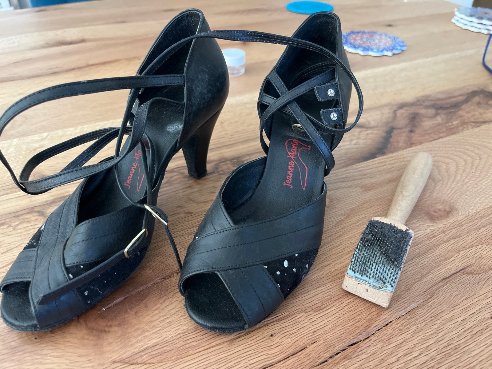 Zwarte Jeanne Marie dansschoenen - Maat 37, Sport en Fitness, Dansen, Ophalen of Verzenden, Gebruikt, Schoenen