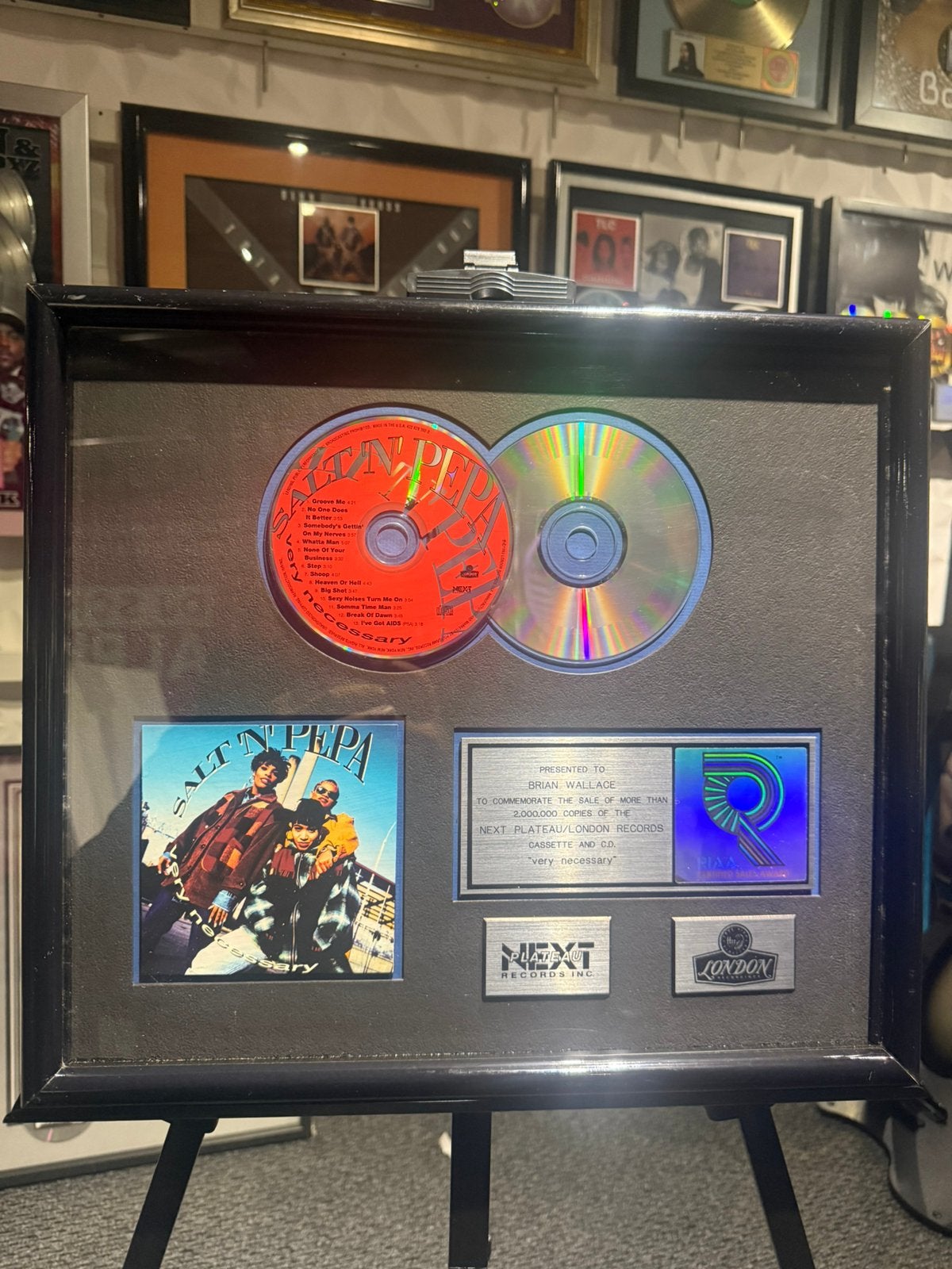 Salt n Pepa Dubbel Platina RIAA Hit Award, Ophalen of Verzenden, Zo goed als nieuw, Overige typen