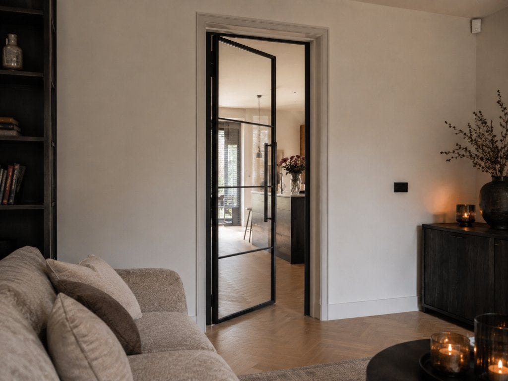 AANBIEDING – nieuwe stalen binnendeur inclusief kozijn: €300, Doe-het-zelf en Verbouw, Deuren en Horren, 100 tot 120 cm, 215 cm of meer