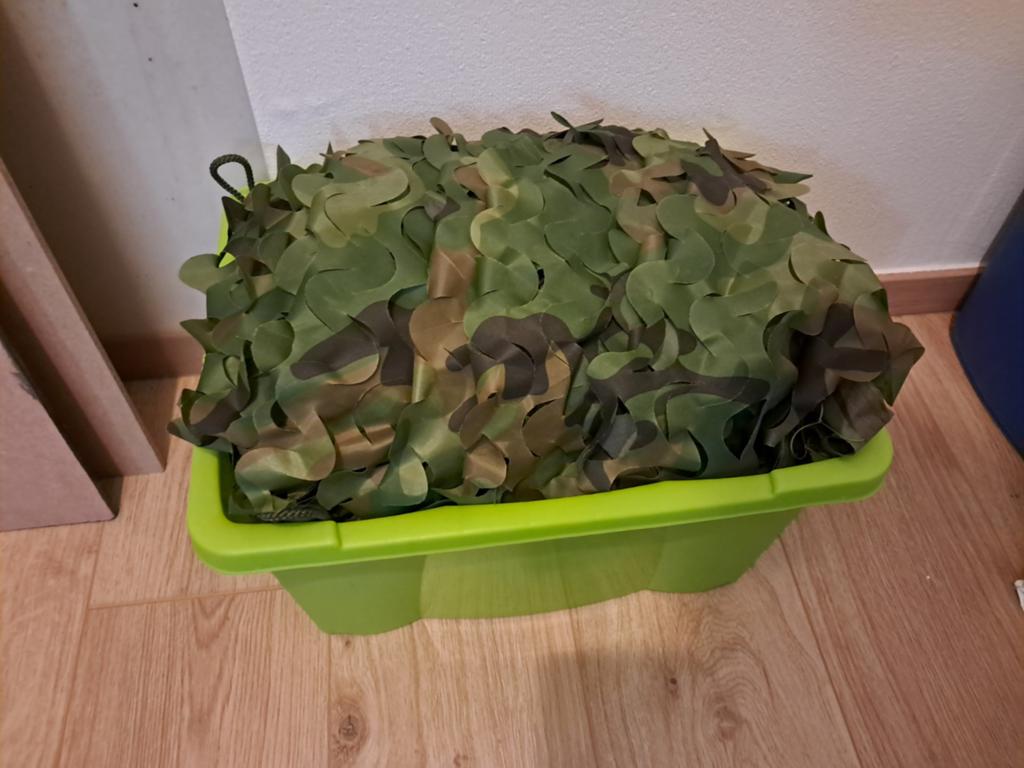Camonet Camouflagenet 6m - Schaduwdoek Tuin, Ophalen of Verzenden, Gebruikt