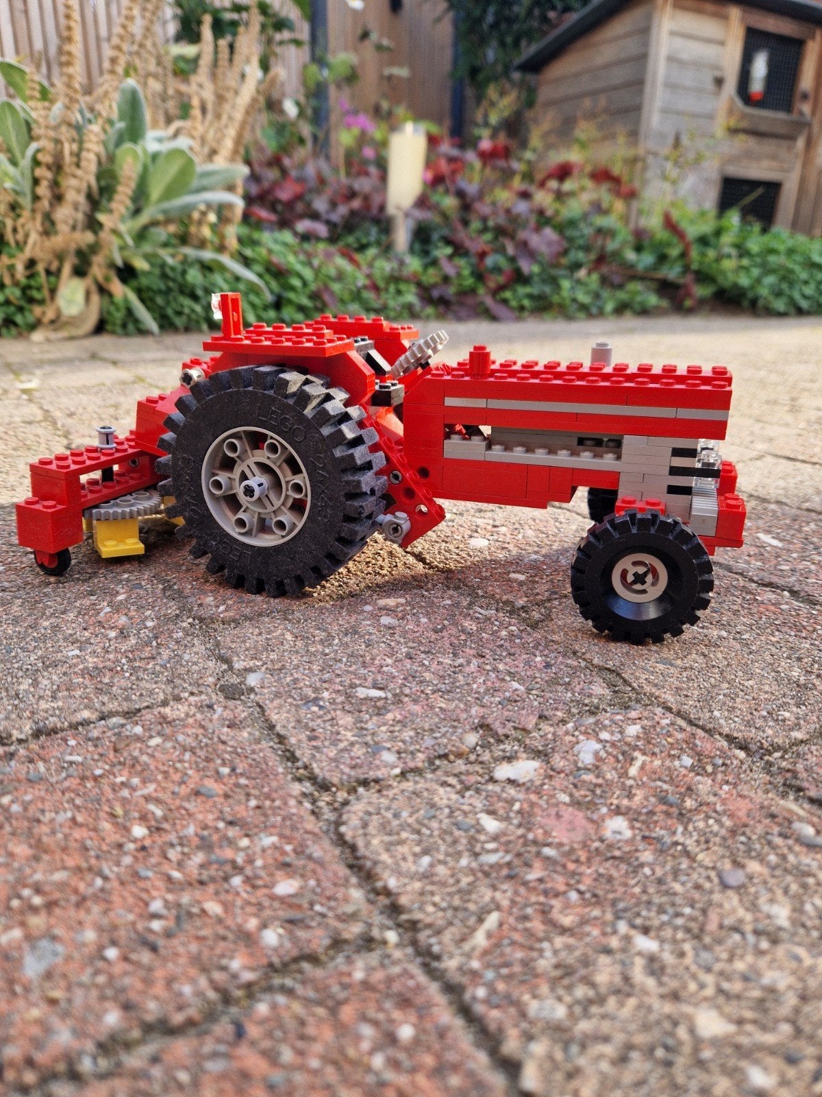 851 Lego Technic Tractor Rood, Ophalen of Verzenden, Gebruikt, Lego, Technic