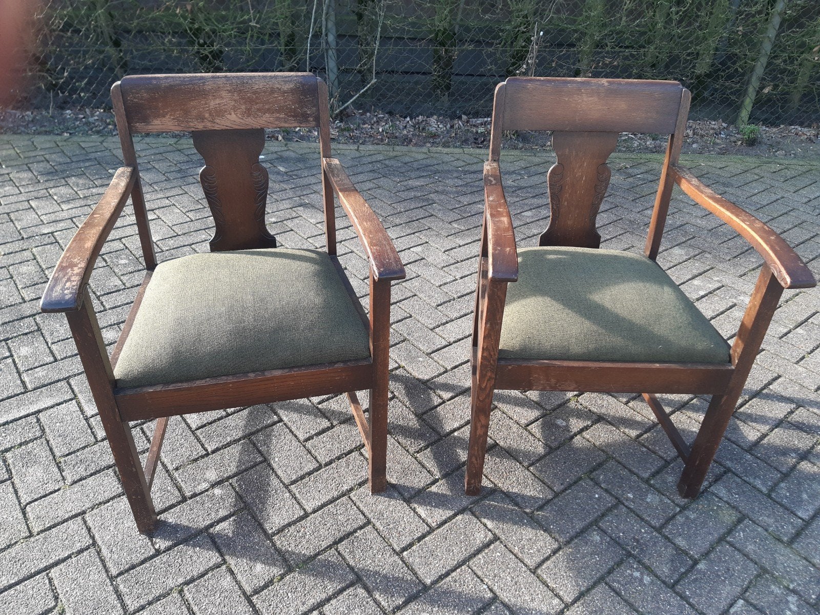 Vintage stoelen uit grootouders tijd., Antiek en Kunst, Ophalen