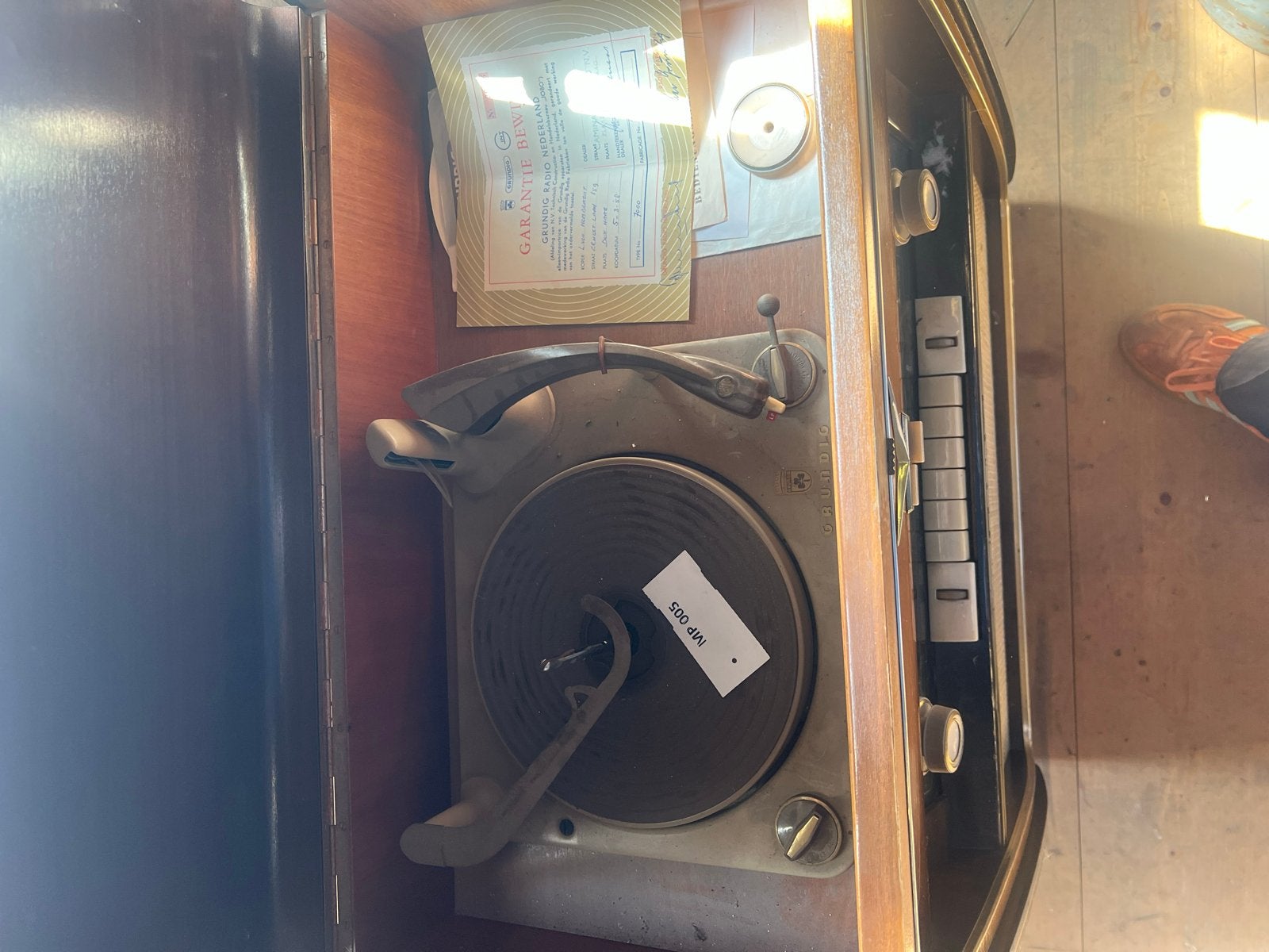 Vintage Grundig Majestic 7005 buizenradio-meubel (jaren 50), Ophalen of Verzenden