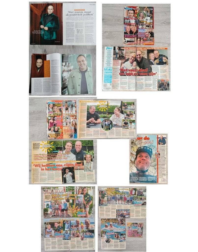 Frans Bauer tijdschriften artikelen verzameling, Verzenden, Gebruikt, Boek, Tijdschrift of Artikel