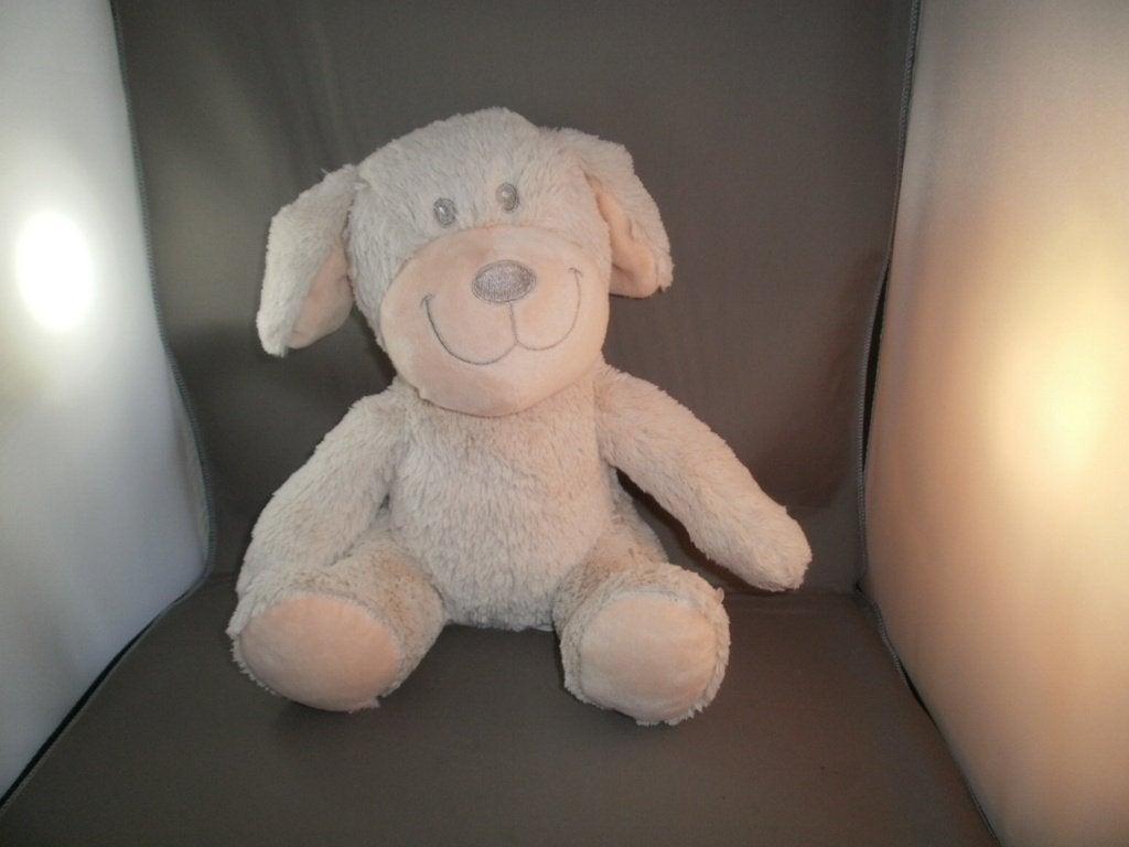 Kruidvat hond velours/harig crème geborduurde ogen/mond/neus, Nieuw, Middelgroot (20 tot 80 cm), Hond, Ophalen of Verzenden