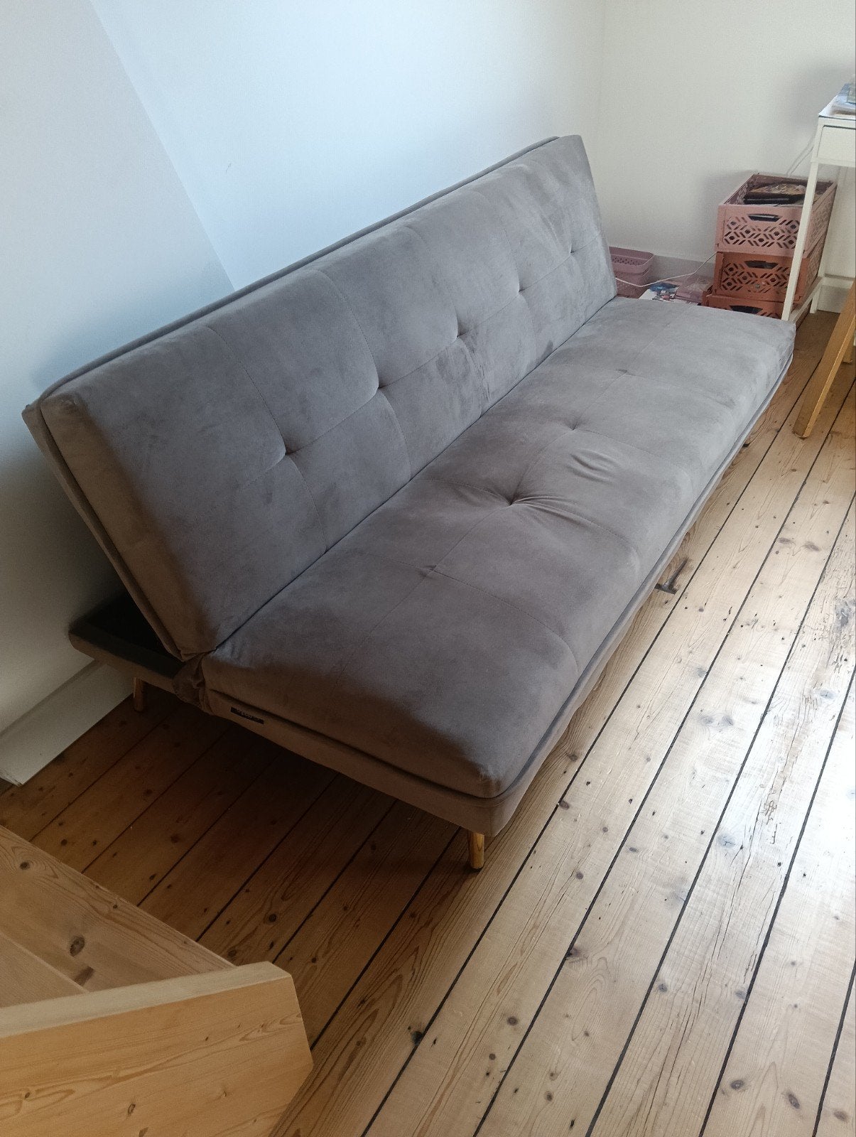 Comfortabele slaapbank - Grijs, Ophalen, Gebruikt, Tweepersoons, Overige maten
