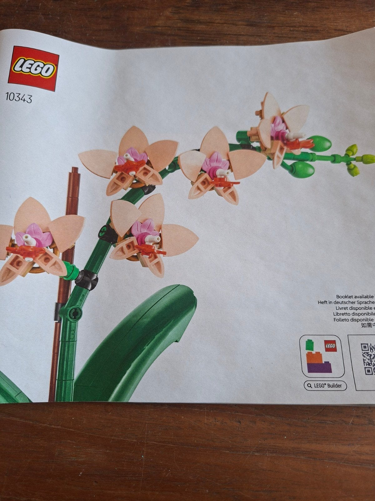 Lego Orchidee 10343 - Bouwset zonder doos, Ophalen, Zo goed als nieuw