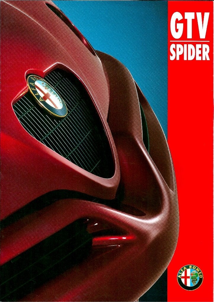 Brochure Alfa Romeo Spider en GTV 1995, Ophalen of Verzenden, Gelezen, Alfa Romeo