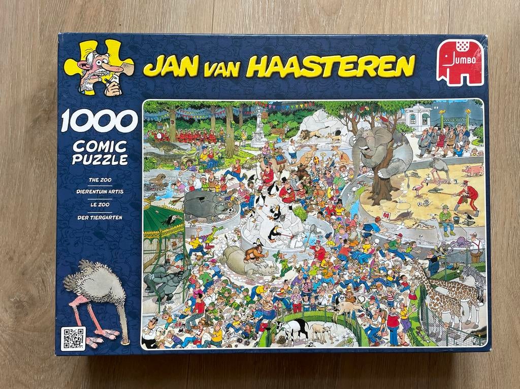Jan van Haasteren 1000 stukjes - dierentuin Artis, Ophalen of Verzenden, 500 t/m 1500 stukjes, Zo goed als nieuw, Legpuzzel