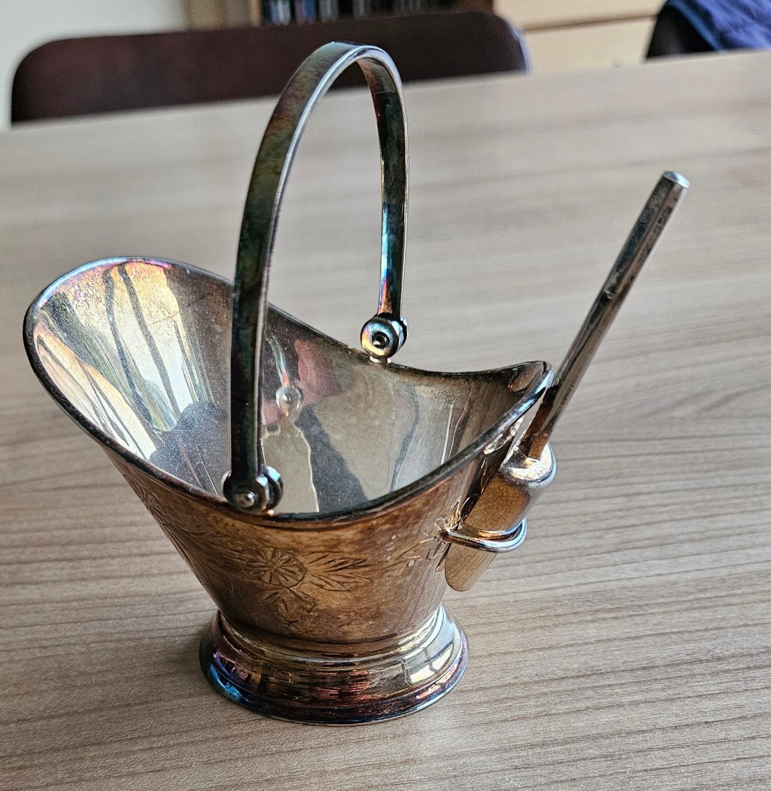 Suikerpot met schep, Antiek en Kunst, Ophalen of Verzenden, Zilver