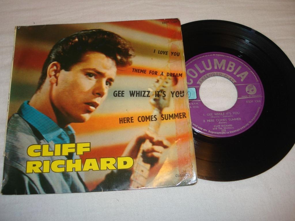 Cliff Richard     EP  Gee Whizz   NL    Orgineel, Zo goed als nieuw, Pop, EP, Fotohoes