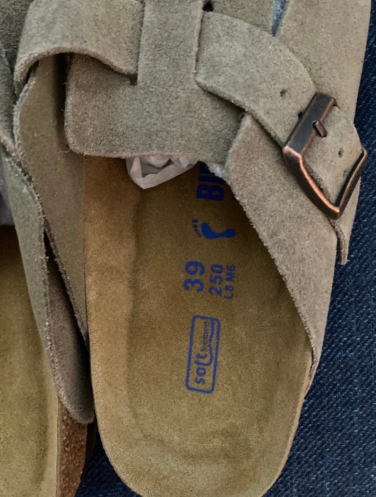 BIRKENSTOCK BOSTON beige * ZIE OMSCHRIJVING, Ophalen, Zo goed als nieuw, Beige, Sandalen of Muiltjes