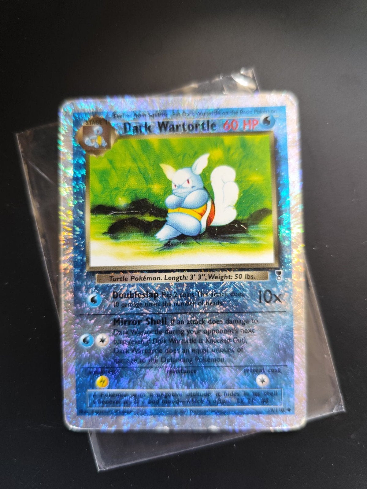 Dark Wartortle Legendary Collection Reverse, Ophalen of Verzenden, Zo goed als nieuw, Losse kaart, Foil